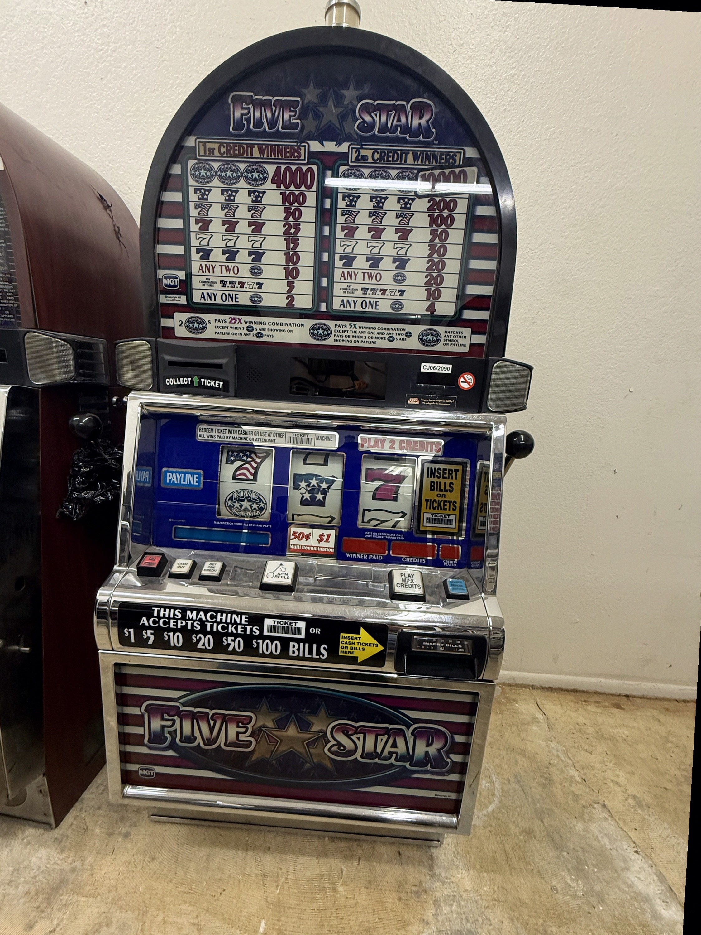 IGT Reel Spinner Five Star