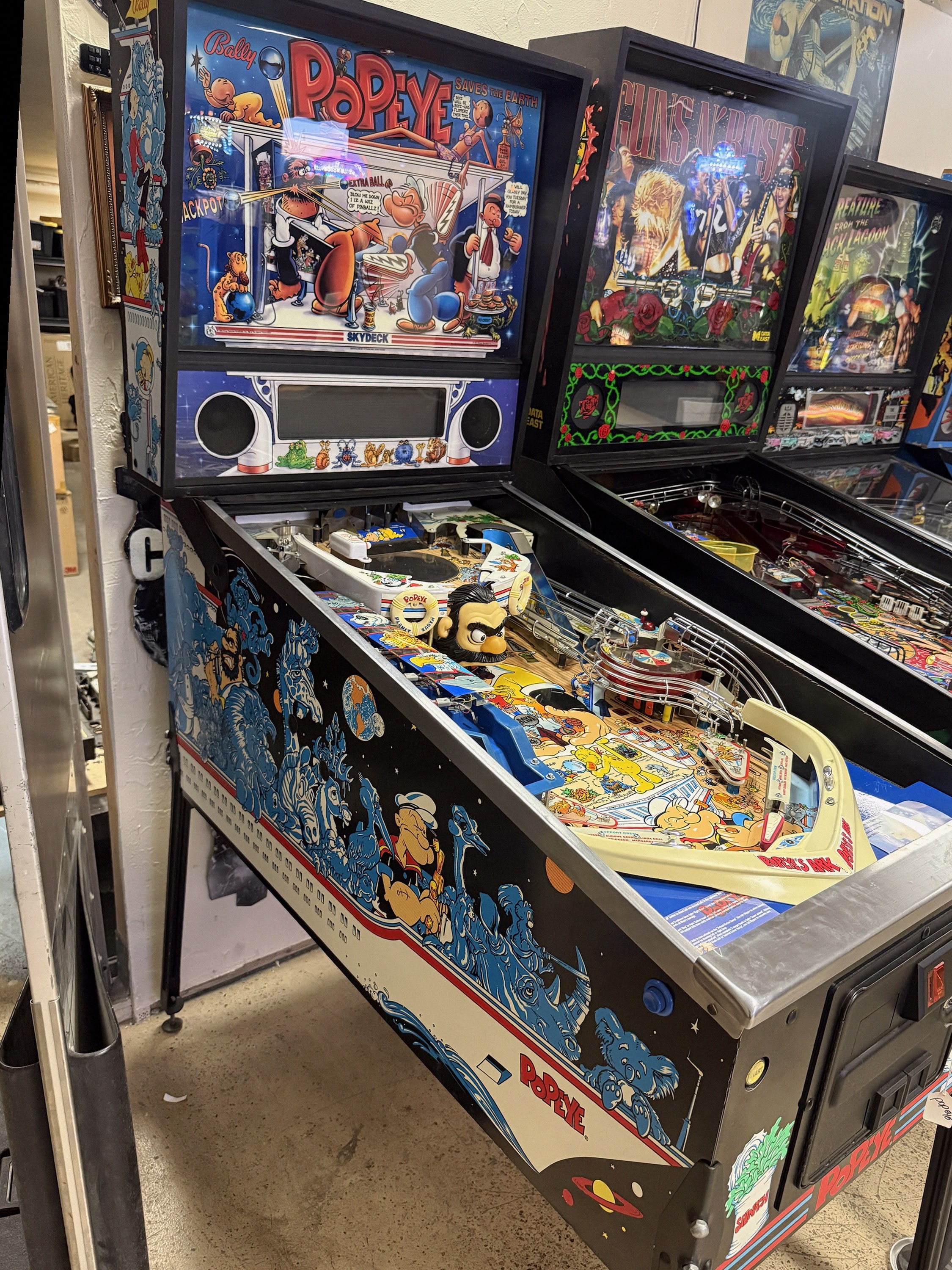 Popeye Pinball Machine